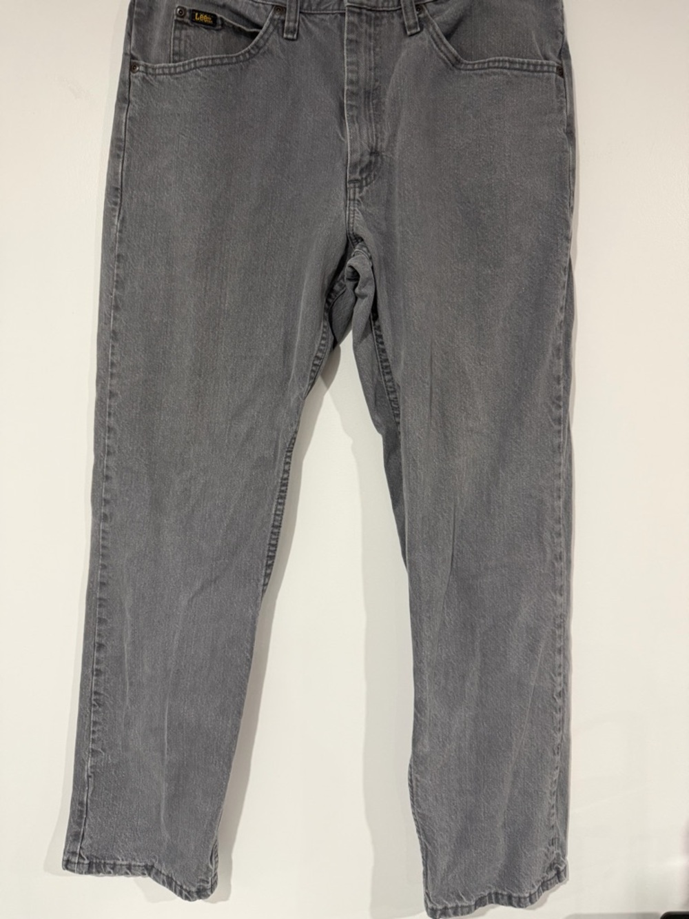 Lee Men's Straight Jeans in Grey Wash